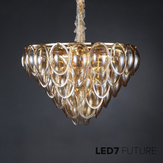 Ritz - Oval Glass Chandelier